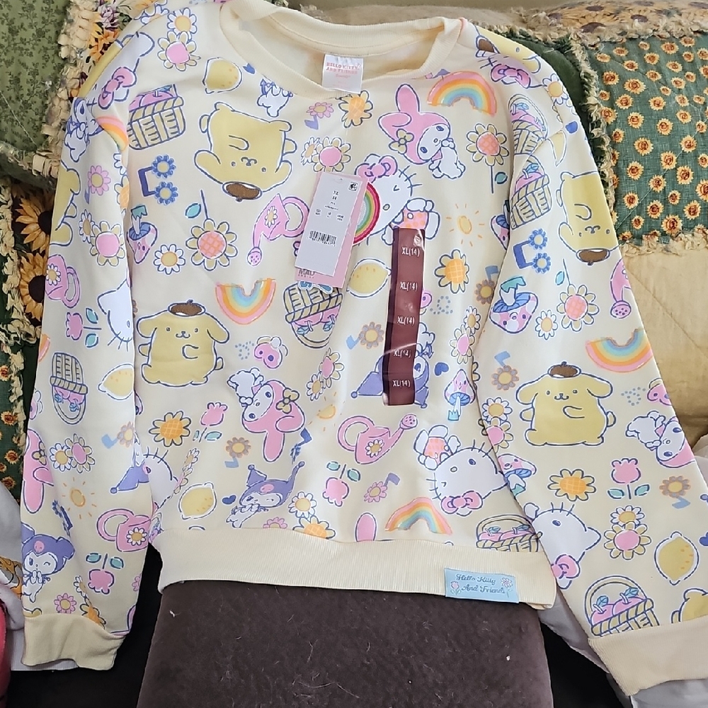 Cute Patterned Cream Sweater